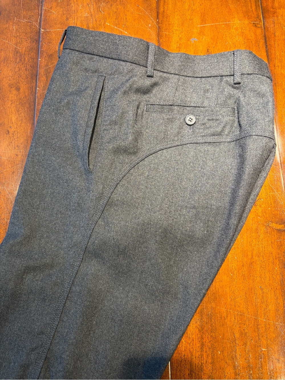 Lanvin Men's Cargo Pants in Charcoal Gray